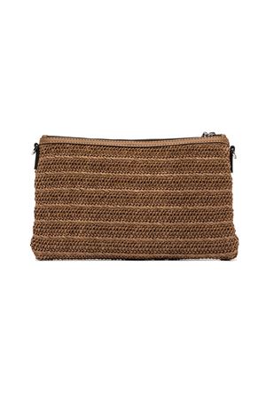 Pochette in paglia marrone GIANNI CHIARINI | BS10865COMMRVMRK1117